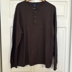 Croft &Barrow Mens brown Knit Sweater Size XXL